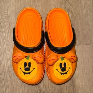 Disney Mickey pumpkin crocs
